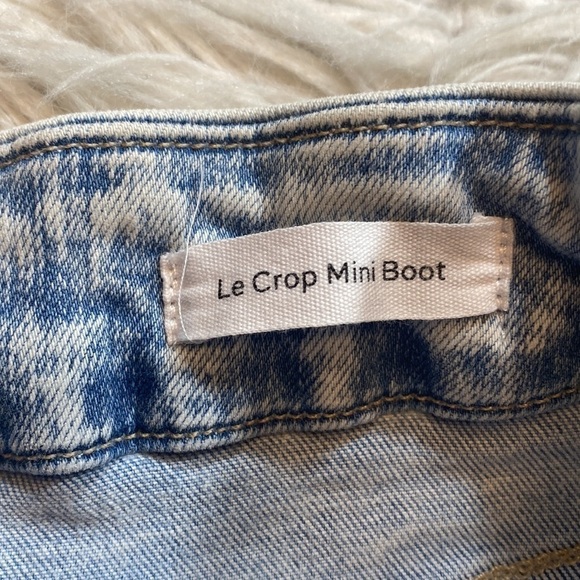 Frame Le Crop Mini Boot Cut High Rise Jeans in Pali sz 27 - Picture 8 of 10